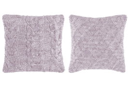 DKD Home Decor Cojin Malva 10 x 45 x 45 cm (4 Unidades) Algodon Poliester