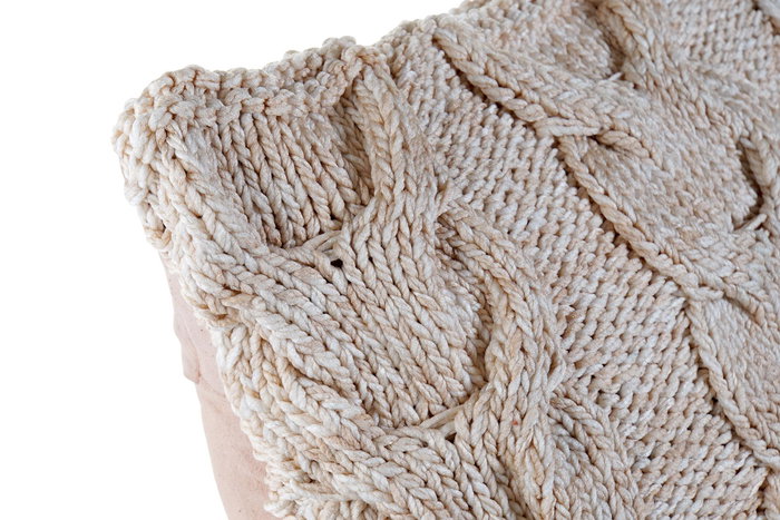 DKD Home Decor Cojin Malva 10 x 45 x 45 cm (4 Unidades) Algodon Poliester