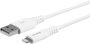 eSTUFF Cable de Carga y Sincronización Lightning MFI C89 0.15 m Blanco - Refuerzo con Kevlar, 50.000 Flexiones, Chipset Apple Certificado