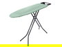 Kipit Tabla de Planchar Verde, Superficie de Planchado 131x33 cm, 5x35x1.5 cm (Alto/Largo/Ancho), Metal, Tela y Plástico (Set de 4)