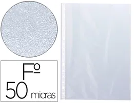 Q-connect Funda Multitaladro Folio Piel de Naranja 50 mc - Caja 100 Unidades