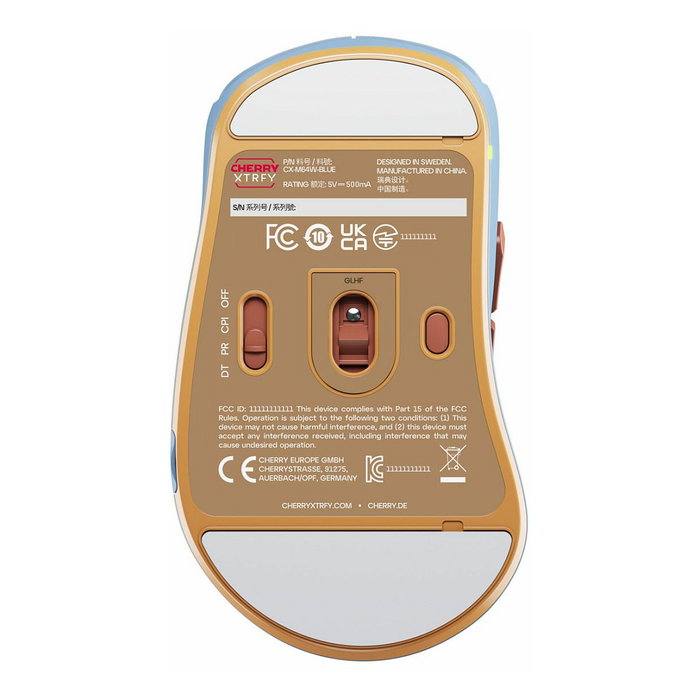 Cherry XTRFY M64 Ratón Gaming Inalámbrico Azul, Sensor Óptico, Bajo Latencia, Ergonomía para Juegos Cherry XTRFY M64 Ratón Gaming Inalámbrico Azul, Sensor Óptico, Bajo Latencia, Ergonomía para Juegos