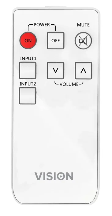 Vision TC3-AMP Amplificador de Audio Clase D 2x25W RMS 2.0 Canales para Hogar Sistema Integrado Montaje en Pared Blanco