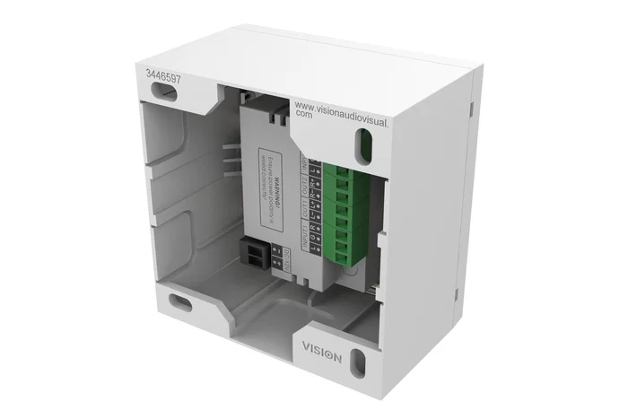 Vision TC3-AMP Amplificador de Audio Clase D 2x25W RMS 2.0 Canales para Hogar Sistema Integrado Montaje en Pared Blanco