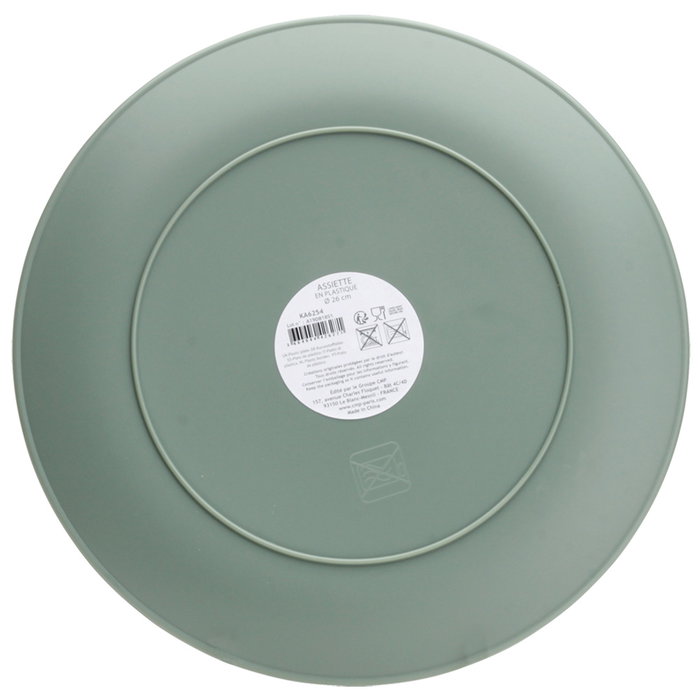 Home Deco Factory Plato Llano Foret Polipropileno Diámetro 26 cm