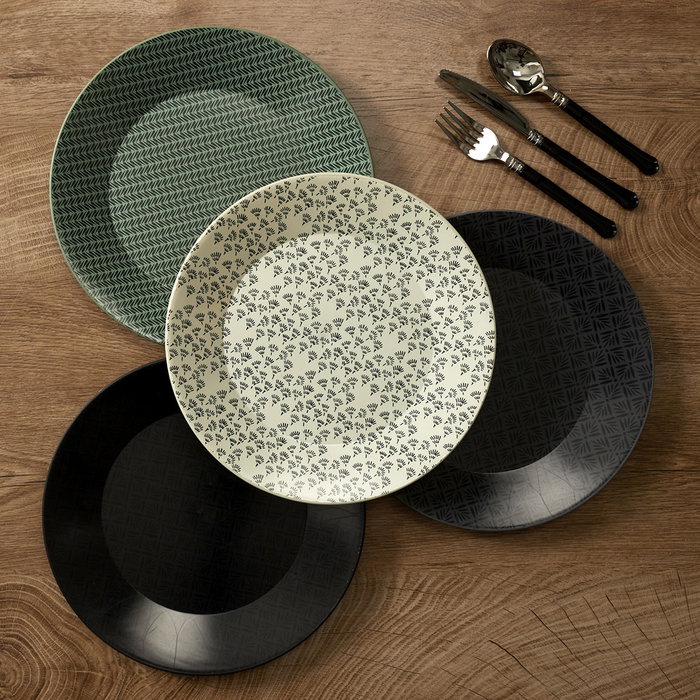 Home Deco Factory Plato Llano Foret Polipropileno Diámetro 26 cm