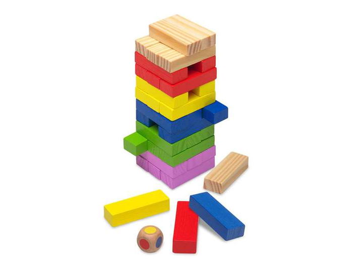 Cayro Juego Block a Block en Caja de Metal con 36 Piezas para Habilidad y Pulso Firme 6x18.5x5