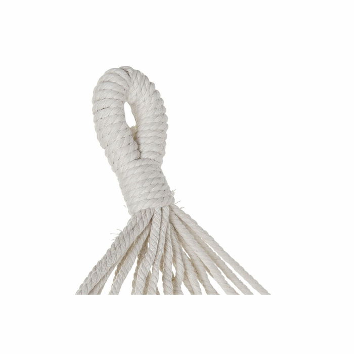 Hamaca DKD Home Decor Ocre Poliéster Algodón Pino Flecos (255 x 80 x 28 cm)