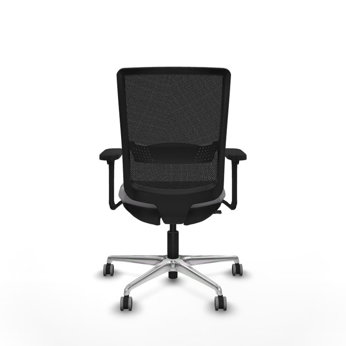 PIQUERAS Y CRESPO Silla de oficina Haches con mecanismo Sincro/Traslack, Gris y Negro