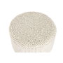 DKD Home Decor Reposapiés de Lana y Madera Crudo