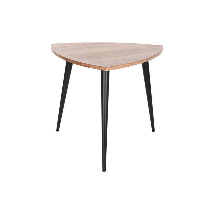 DKD Home Decor Mesa de Centro de Acacia y Metal 90x90x76 Natural