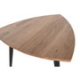 DKD Home Decor Mesa de Centro de Acacia y Metal 90x90x76 Natural