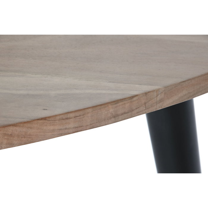 DKD Home Decor Mesa de Centro de Acacia y Metal 90x90x76 Natural