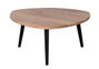 DKD Home Decor Mesa de Centro de Acacia y Metal 90x90x76 Natural
