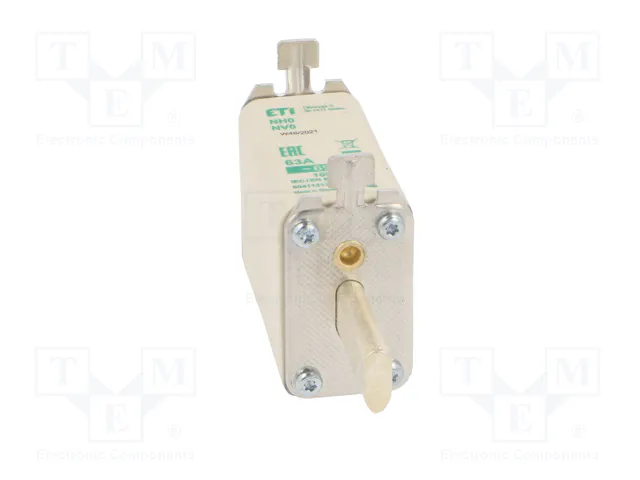 ETI POLAM Fusible NH0 de cerámica 63A 690VAC aM ETI POLAM Fusible NH0 de cerámica 63A 690VAC aM