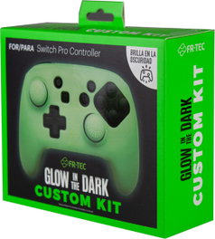 FR-TEC Kit de funda de silicona y grips Glow in the Dark para Nintendo Switch Pro Controller