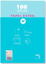 PACSA Paquete de 100 hojas A4 cuadrícula 4x4 sin margen 80g