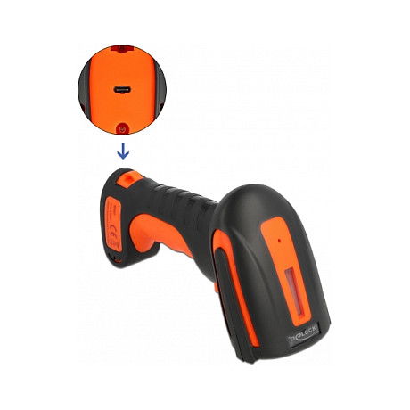 DeLOCK Industrie Barcode Scanner 1D und 2D für 2.4 GHz, Bluetooth oder USB