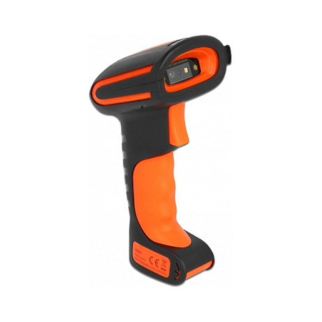 DeLOCK Escáner de código de barras industrial 1D/2D Negro y Naranja DeLOCK Escáner de código de barras industrial 1D/2D Negro y Naranja