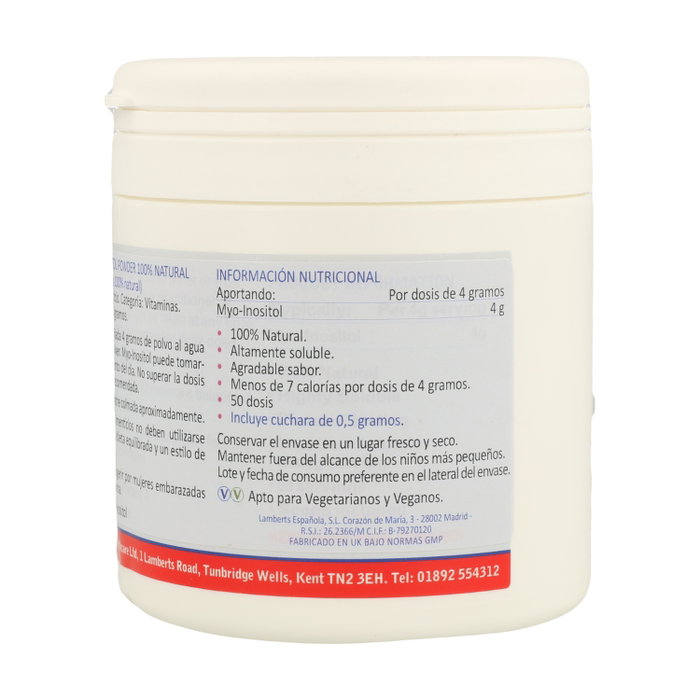 Lamberts Myo Inositol 200 g en polvo Lamberts Myo Inositol 200 g en polvo