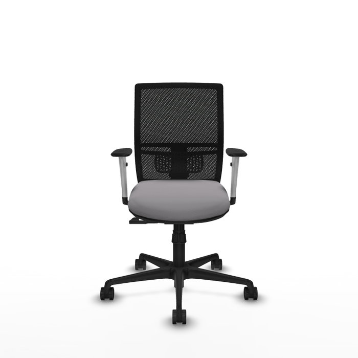 PIQUERAS Y CRESPO Silla de oficina Yunquera con mecanismo Sincro, Gris y Negro PIQUERAS Y CRESPO Silla de oficina Yunquera con mecanismo Sincro, Gris y Negro