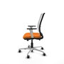 PIQUERAS Y CRESPO Silla de oficina Haches con mecanismo Sincro/Traslack Naranja y Blanco