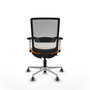 PIQUERAS Y CRESPO Silla de oficina Haches con mecanismo Sincro/Traslack Naranja y Blanco