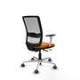PIQUERAS Y CRESPO Silla de oficina Haches con mecanismo Sincro/Traslack Naranja y Blanco