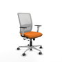 PIQUERAS Y CRESPO Silla de oficina Haches con mecanismo Sincro/Traslack Naranja y Blanco
