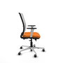 PIQUERAS Y CRESPO Silla de oficina Haches con mecanismo Sincro/Traslack Naranja y Blanco