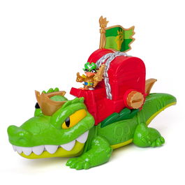 Magic Box Figura Piratix S King Croc. Cocodrilo con capitan Piratix exclusivo. 21x31x11.5 cm