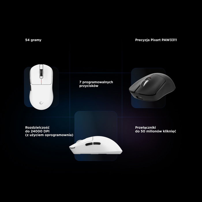 Rampage Clax Ratón Gaming Inalámbrico 24.000 DPI Blanco Rampage Clax Ratón Gaming Inalámbrico 24.000 DPI Blanco
