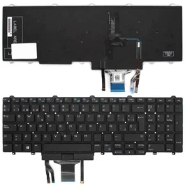 Generico Teclado Español Retroiluminado con Pointstick para Dell Latitude E5450 E5470 P48G P63G