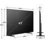 Hisense 43E7Q Televisor QLED 43" (108 cm) 4K UHD 3840x2160 Smart TV 3 HDMI 2.1 WiFi