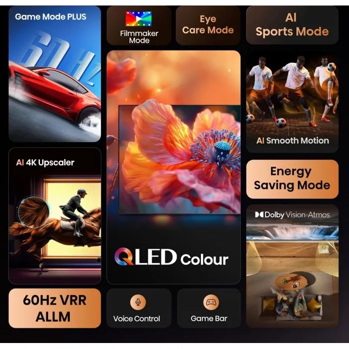 Hisense 43E7Q Televisor QLED 43 pulgadas 4K UHD Smart TV