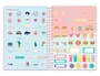 Liderpapel Agenda Escolar Colección Fantasy 2026-2027 A5 Día Página Espiral, Papel FSC 80g, Interior Bilingüe, Con Gomilla y Pegatinas - Rosa Save the Planet