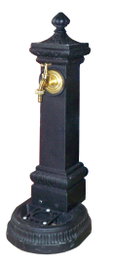 OXIRON Fuente de Jardín de Bambú con Grifo de Latón 41988H