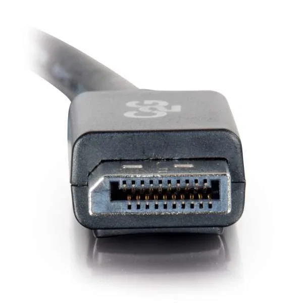 C2G Cable DisplayPort 54403, 4.57 m, Macho a Macho, 8K Ready, Ultra Alta Definición, con Latches, Negro