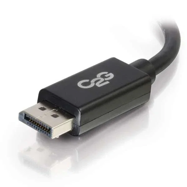 C2G Cable DisplayPort 54403, 4.57 m, Macho a Macho, 8K Ready, Ultra Alta Definición, con Latches, Negro