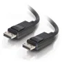 C2G Cable DisplayPort 54403, 4.57 m, Macho a Macho, 8K Ready, Ultra Alta Definición, con Latches, Negro