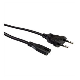 VALUE Cable de Red CEE7/16 a IEC 320, 2 polos, Negro, 1 metro, 250V 2.5A