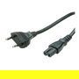 VALUE Cable de Red CEE7/16 a IEC 320, 2 polos, Negro, 1 metro, 250V 2.5A