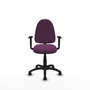 PIQUERAS Y CRESPO Silla de oficina Aýna Morada con Brazos 1D