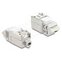 DeLOCK 90937 Módulo Keystone RJ45 Cat.6A Blanco Angulado