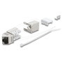 DeLOCK 90937 Módulo Keystone RJ45 Cat.6A Blanco Angulado