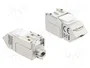 DeLOCK 90937 Módulo Keystone RJ45 a LSA Cat.6A Blindado Blanco