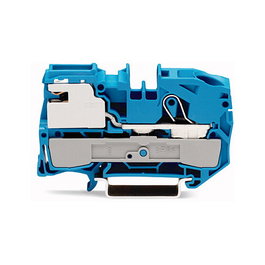 WAGO 2016-7114 Terminal de conexión de 1 conductor para N, 16 mm, Azul