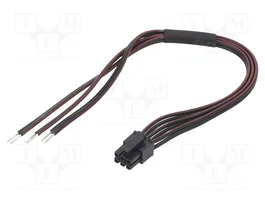 ESPE Cable de alimentación hembra Micro-Fit 3.0, 6 pines, 0,4m