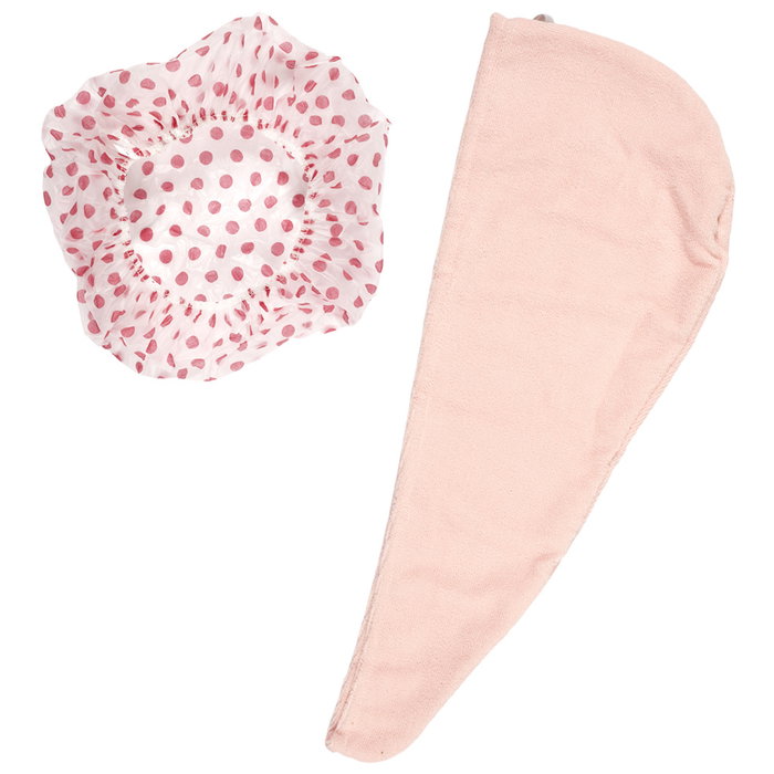 Cosmetic Club Kit Toalla Mágica Y Gorro Baño Poliester