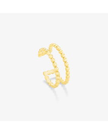 Radiant Anillo Gold Doble DOTS Dorado Talla 56